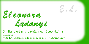 eleonora ladanyi business card